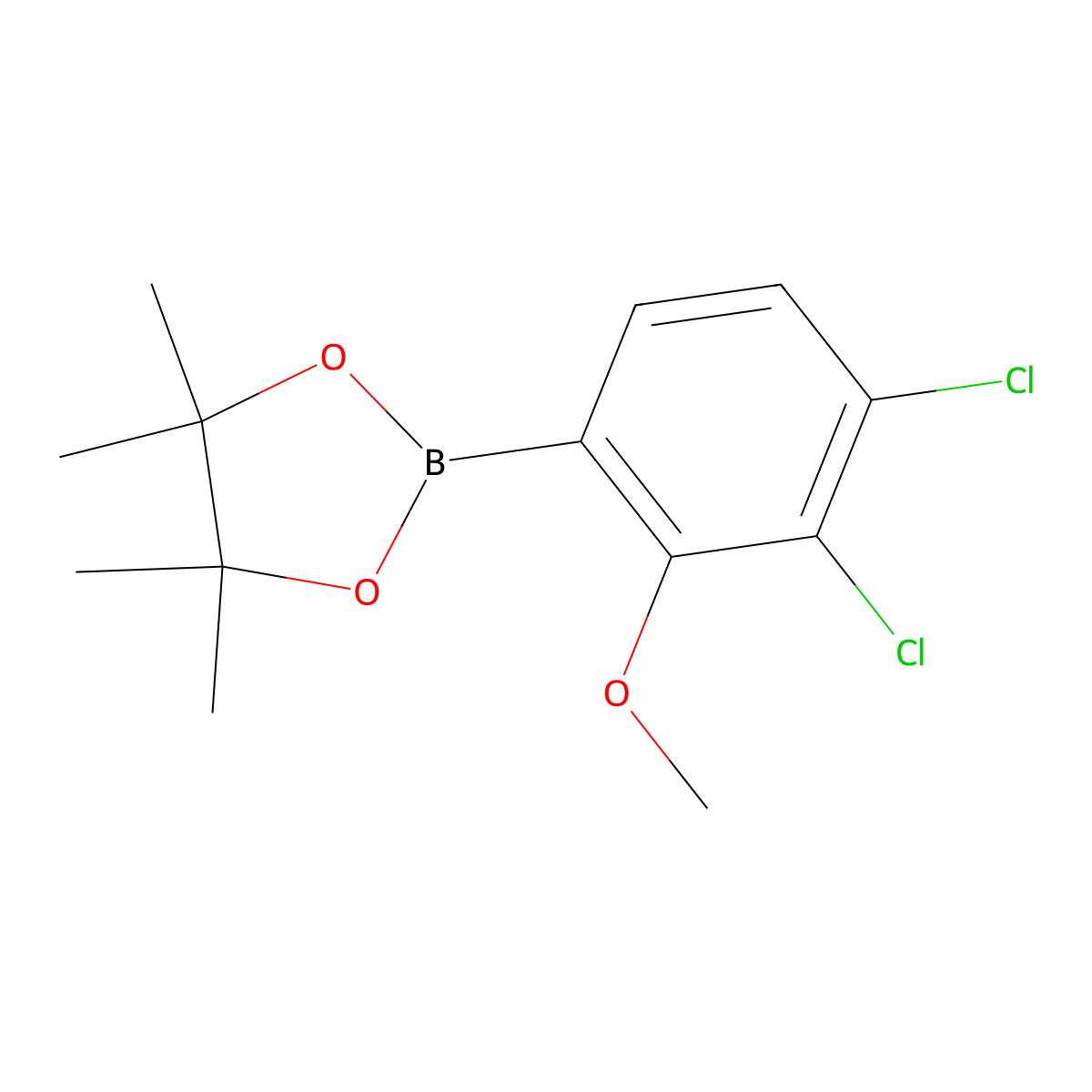 2-(3,4-Dichloro-2-methoxyphenyl)-4,4,5,5-tetramethyl-1,3,2-dioxaborolane molecular structure, CAS 2121513-28-6