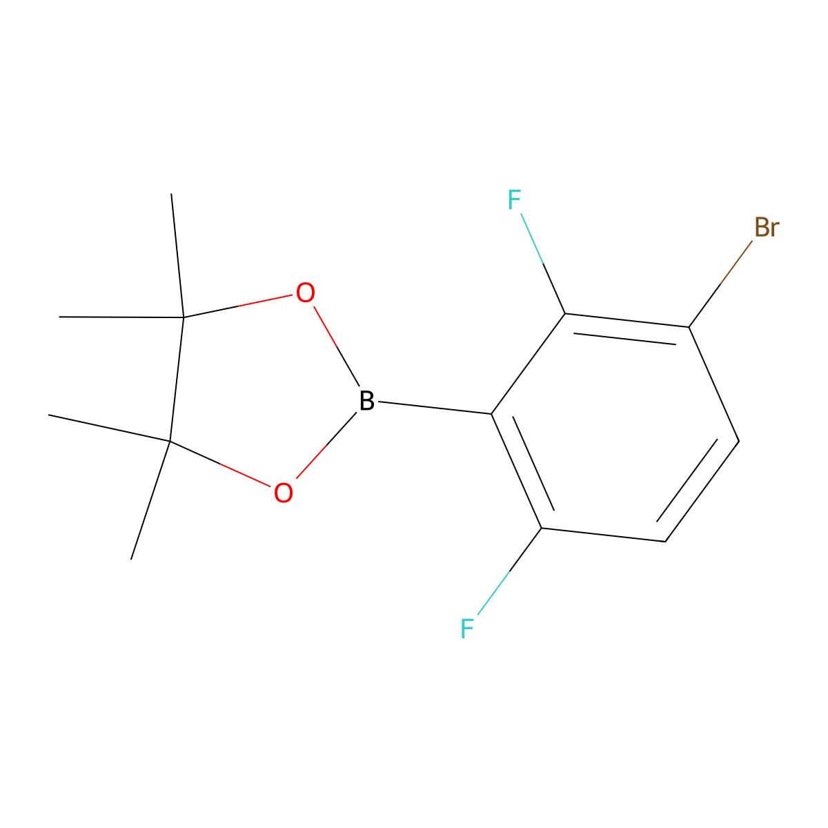 3-Bromo-2,6-difluorophenylboronic acid pinacol ester molecular structure, CAS 2121513-51-5