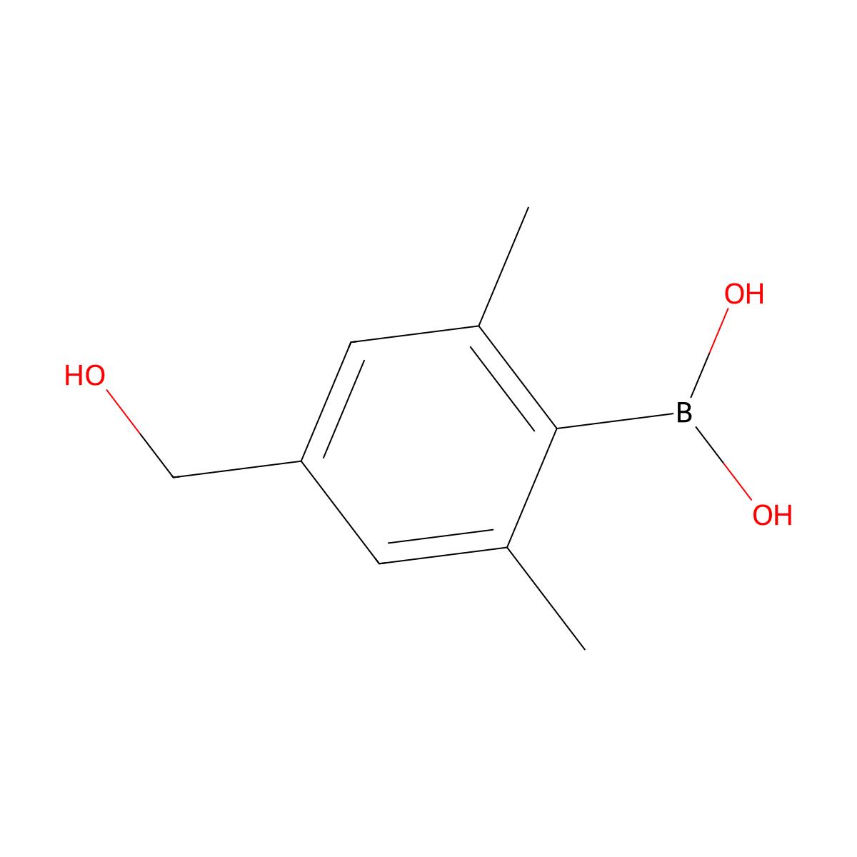 4-(Hydroxymethyl)-2,6-dimethylphenylboronic acid molecular structure, CAS 2121513-77-5