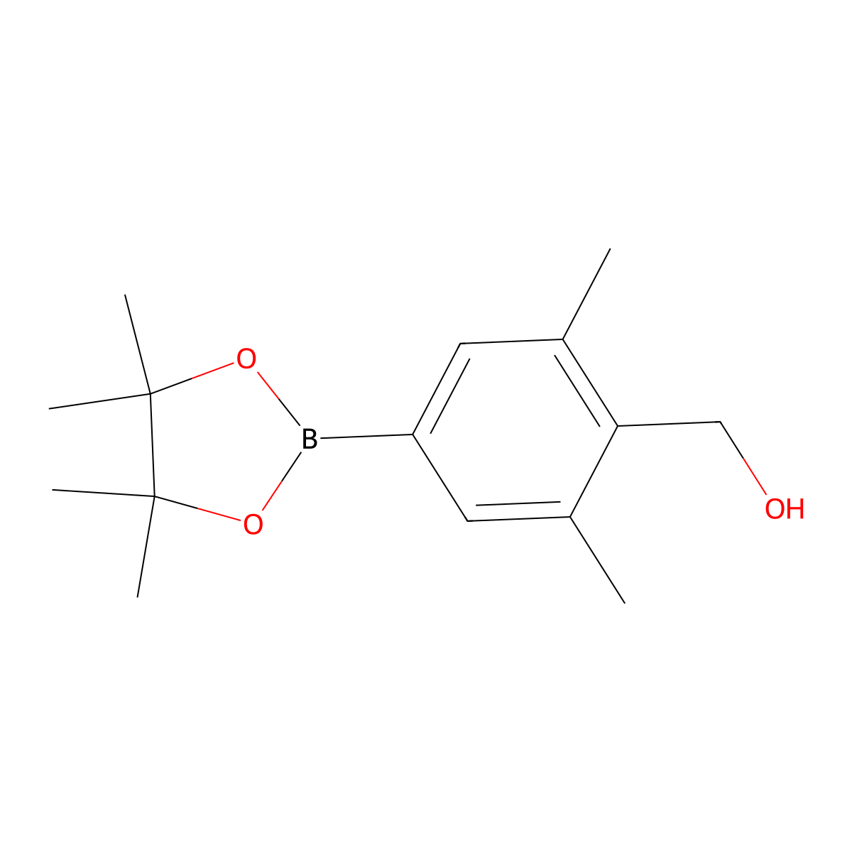 3,5-Dimethyl-4-hydroxymethylphenylboronic acid pinacol ester molecular structure, CAS 2121514-08-5