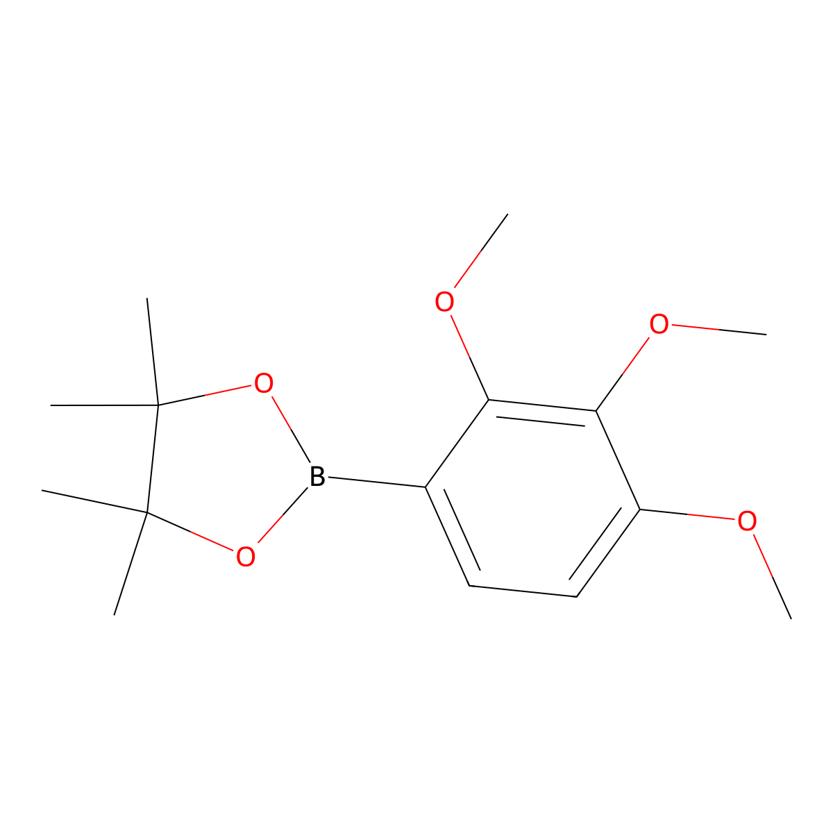 2,3,4-Trimethoxyphenylboronic acid, pinacol ester molecular structure, CAS 2121514-09-6