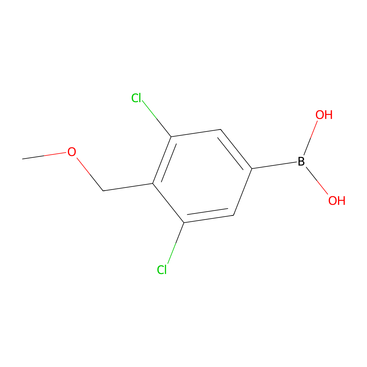3,5-Dichloro-4-(methoxymethyl)phenylboronic acid molecular structure, CAS 2121514-11-0