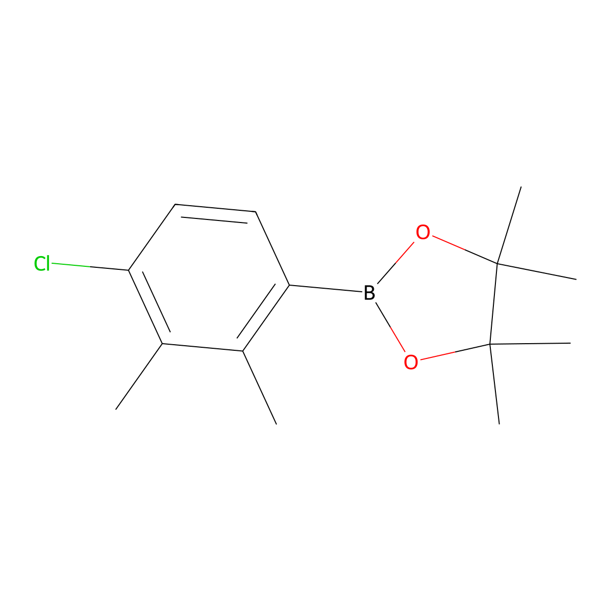4-Chloro-2,3-dimethylphenylboronic acid pinacol ester molecular structure, CAS 2121514-19-8