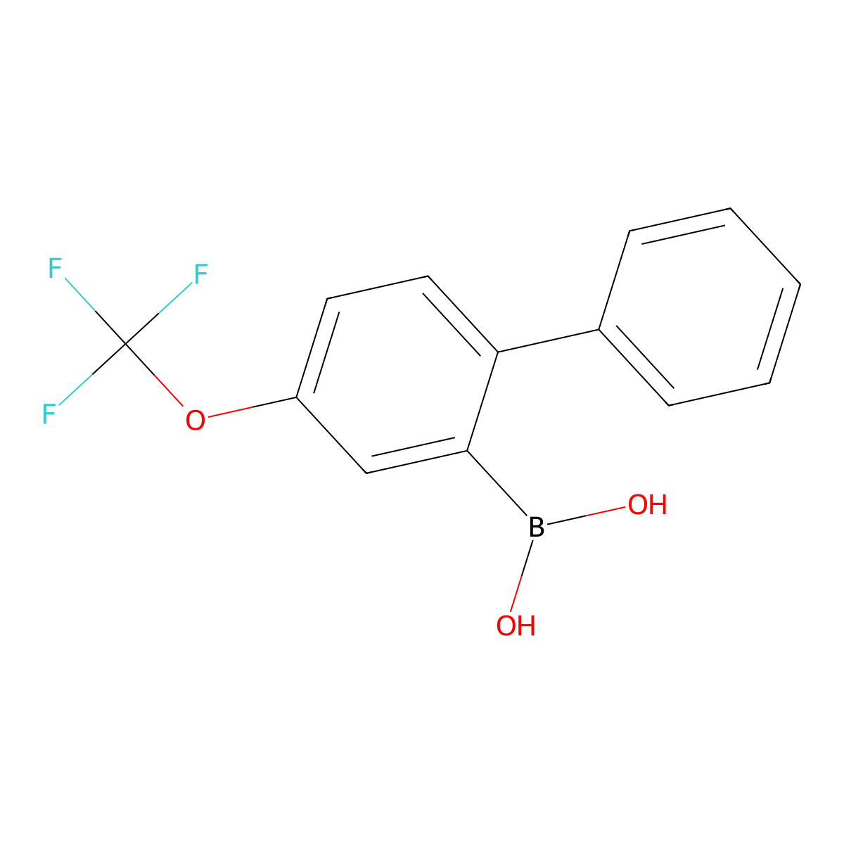 4-Trifluoromethoxy-2-biphenyl)boronic acid molecular structure, CAS 2121514-20-1