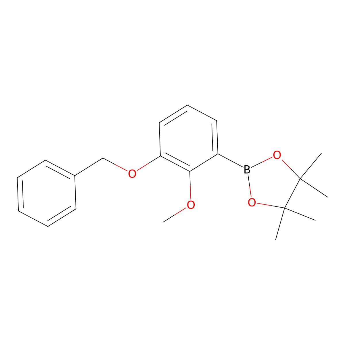 3-Benzyloxy-2-methoxyphenylboronic acid pinacol ester molecular structure, CAS 2121514-22-3