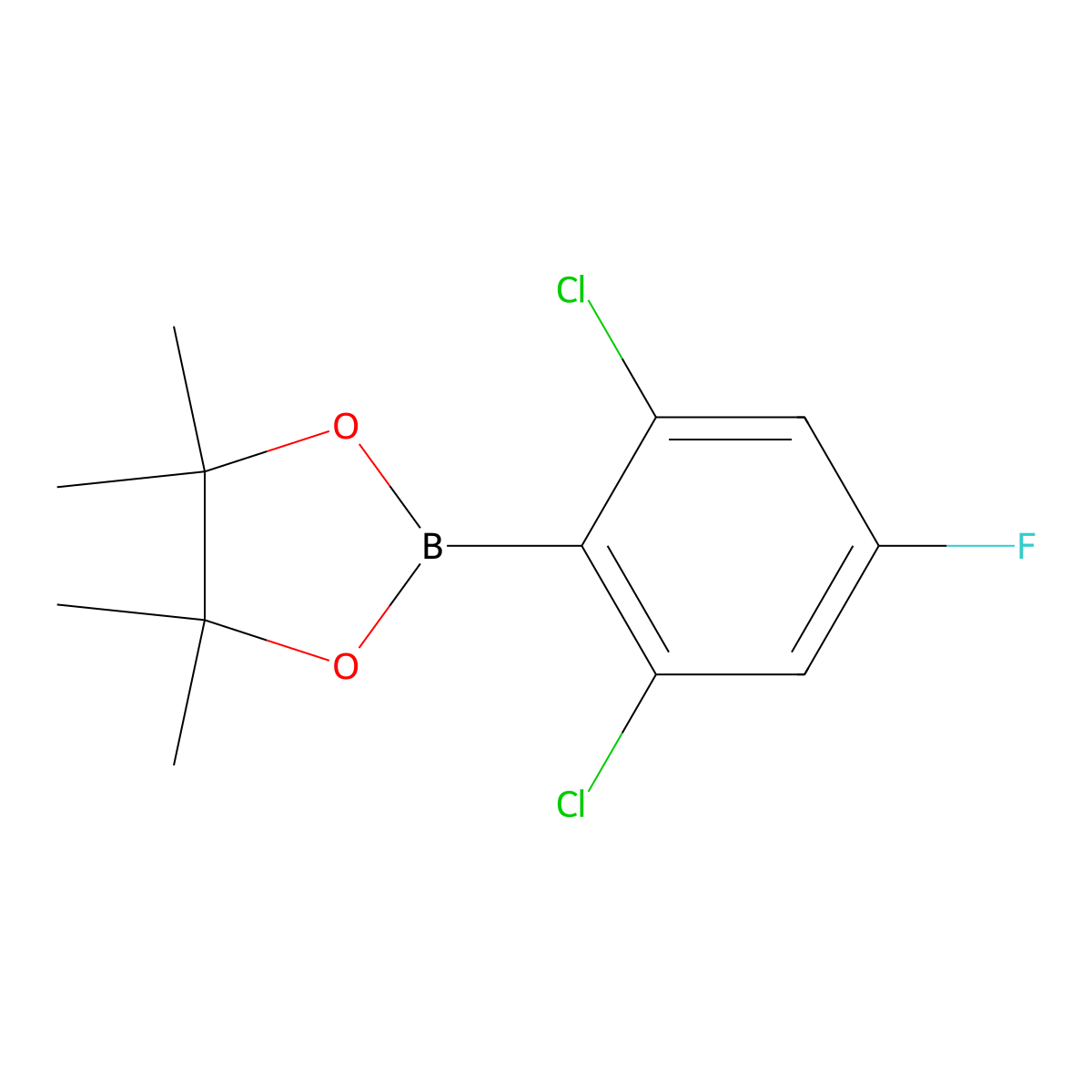 2,6-Dichloro-4-fluorophenylboronic acid pinacol ester molecular structure, CAS 2121514-25-6