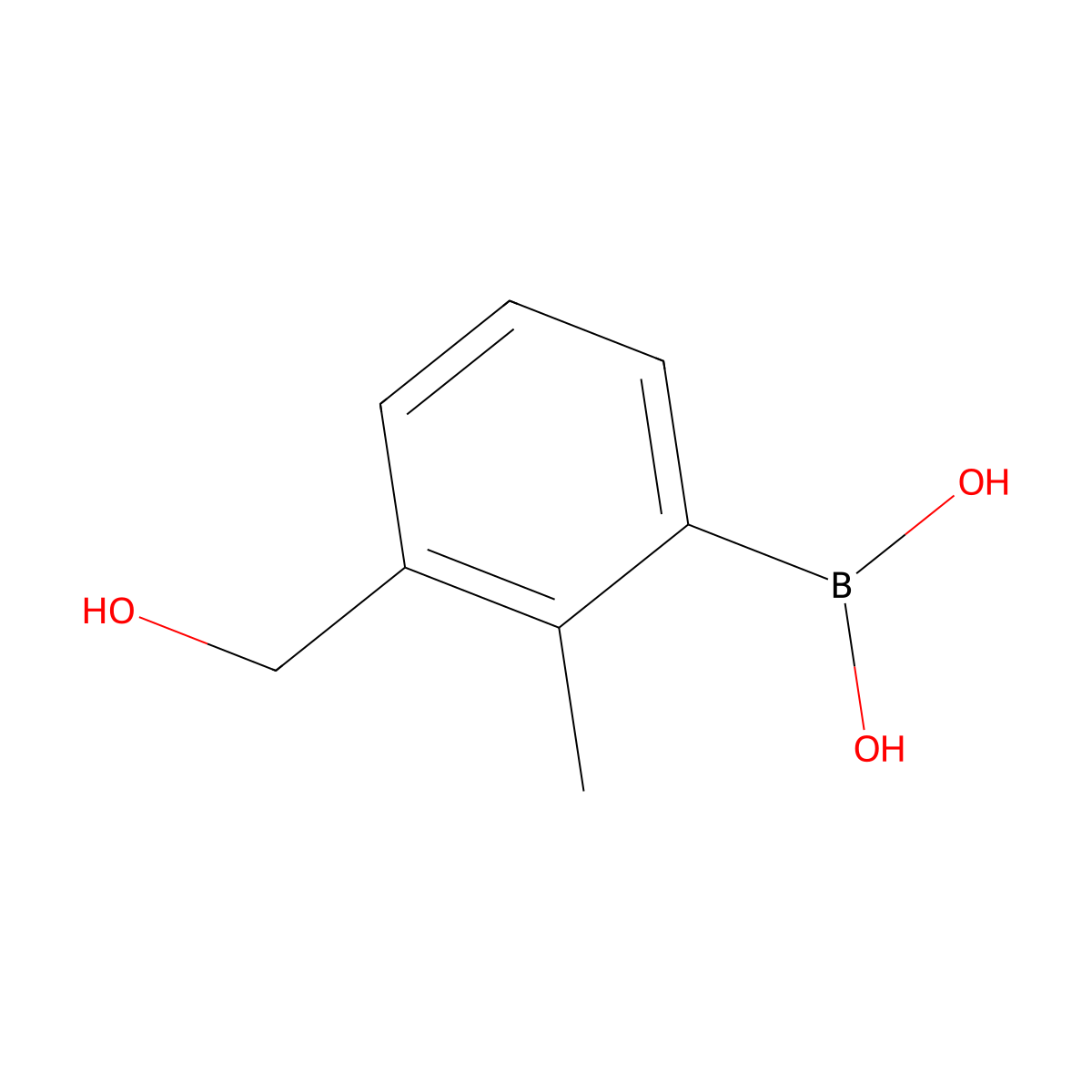 3-(Hydroxymethyl)-2-methylphenylboronic acid molecular structure, CAS 2121514-26-7