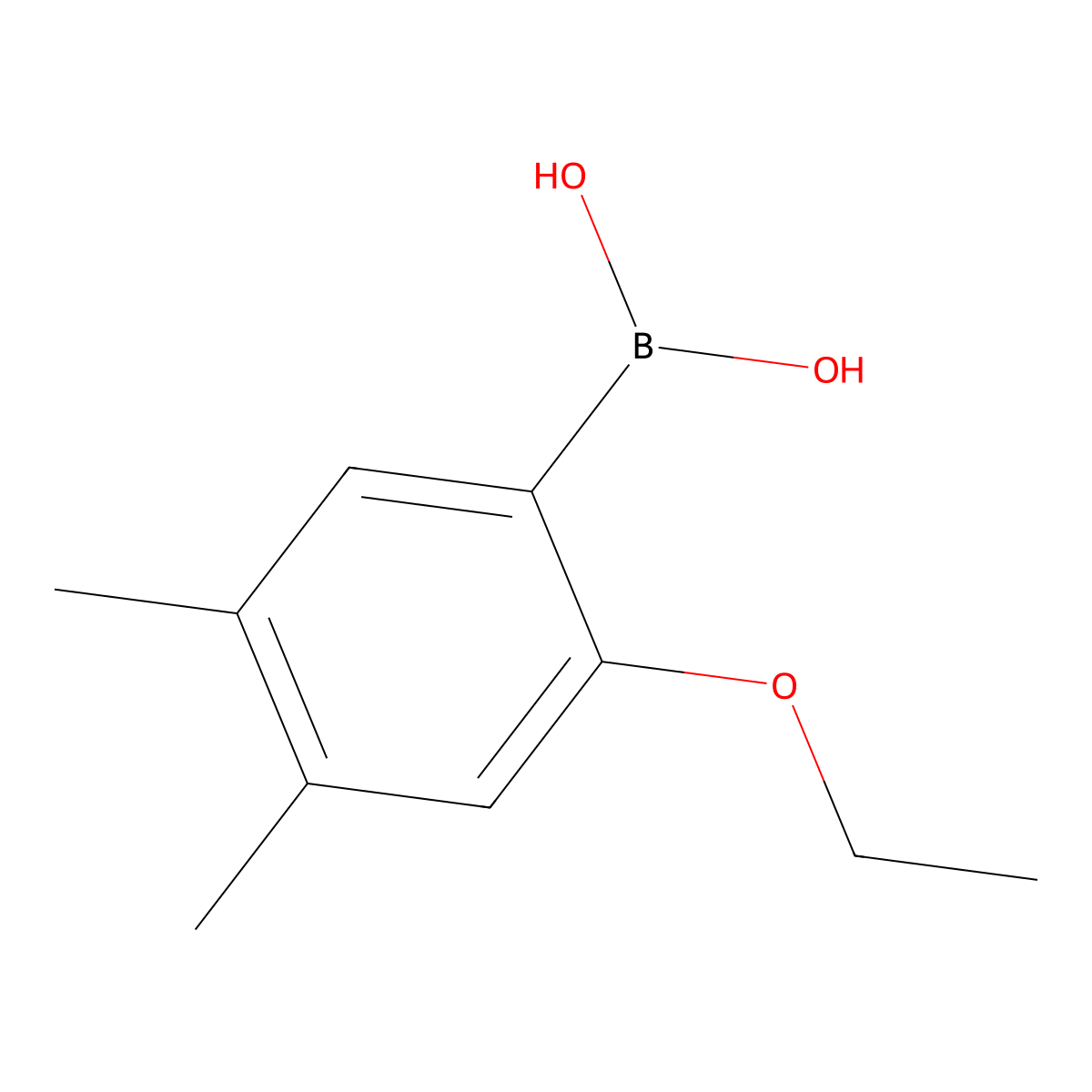 4,5-Dimethyl-2-ethoxyphenylboronic acid molecular structure, CAS 2121514-54-1