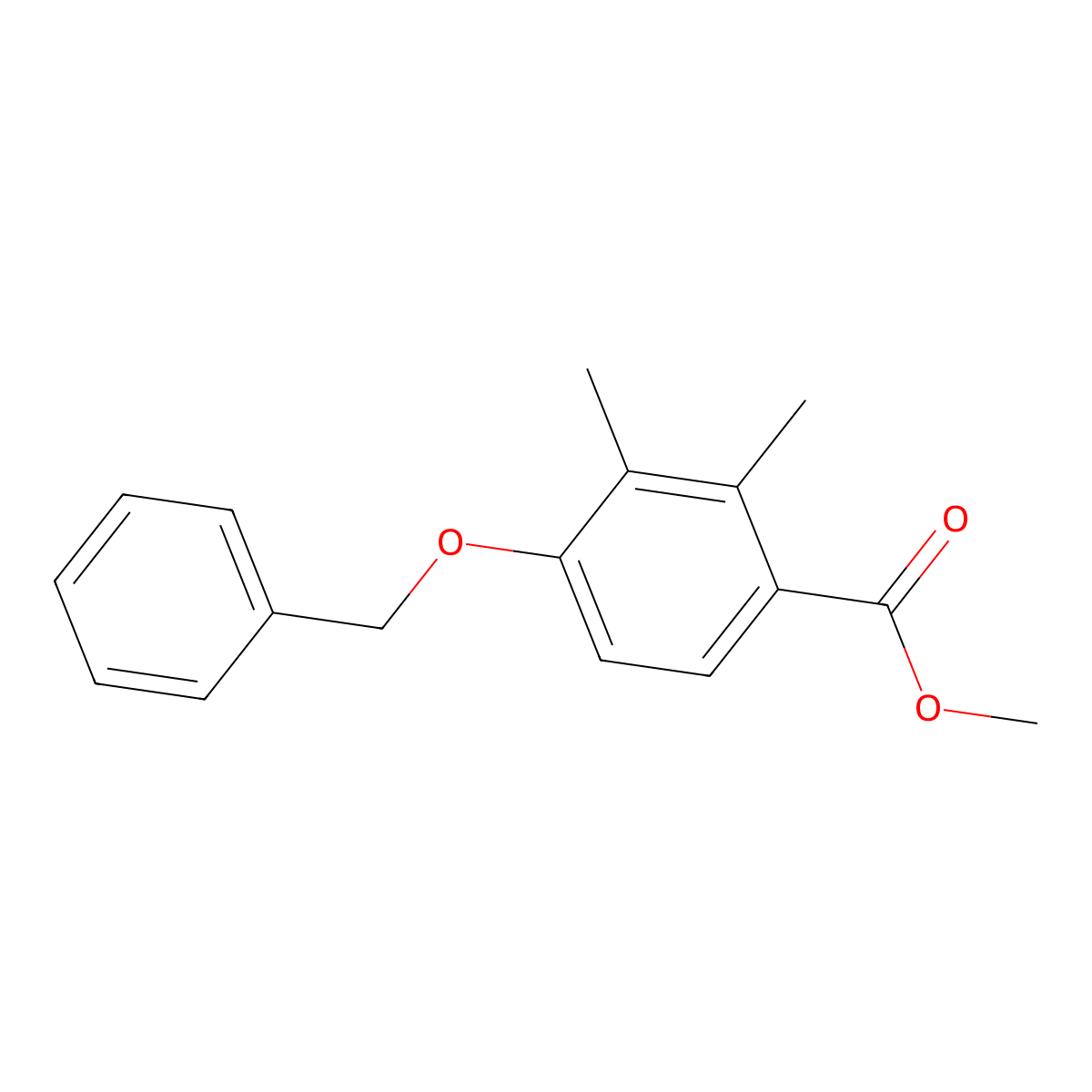 Methyl 4-benzyloxy-2,3-dimethylbenzoate molecular structure, CAS 2121514-64-3