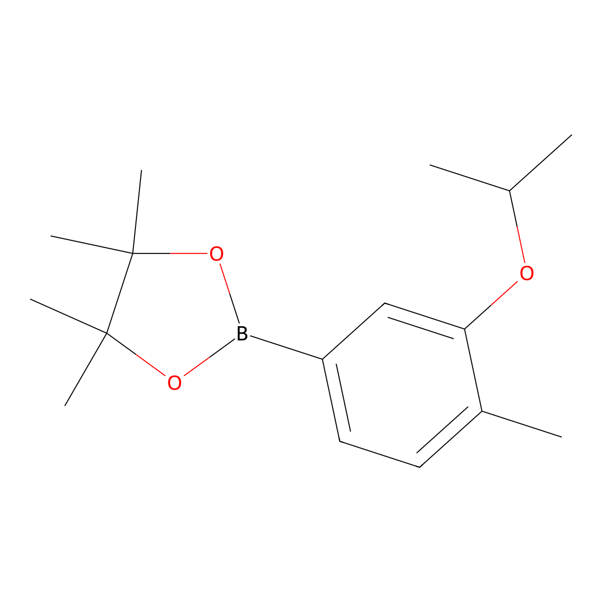 3-Isoproproxy-4-methylphenylboronic acid pinacol ester molecular structure, CAS 2121514-73-4
