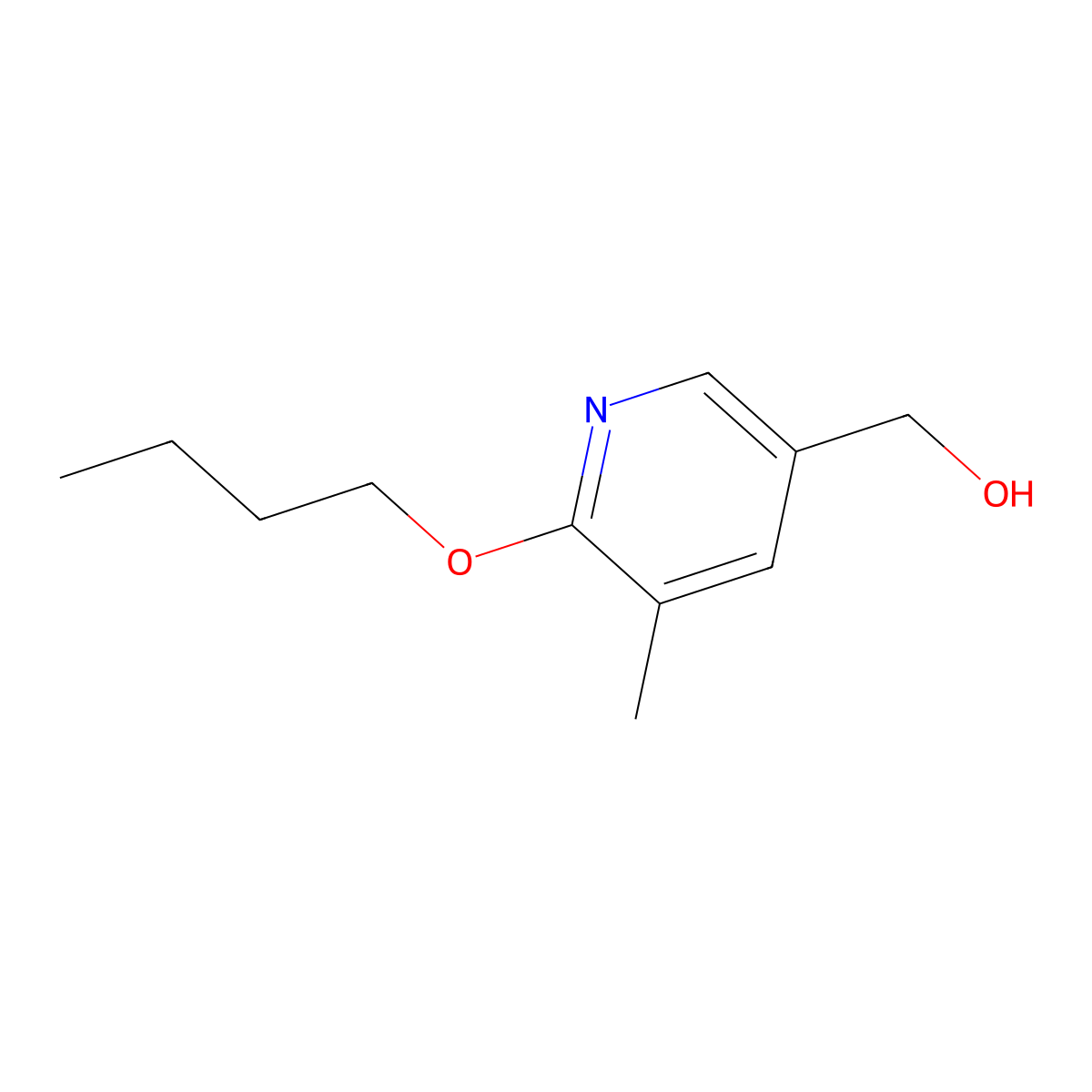 (6-Butoxy-5-methylpyridin-3-yl)-methanol molecular structure, CAS 2121514-77-8