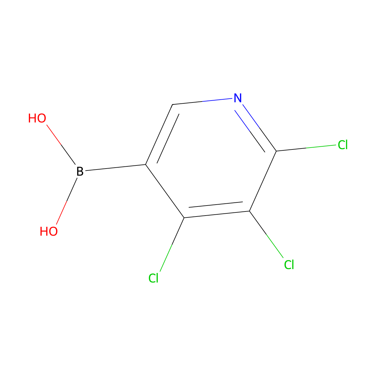 2,3,4-Trichloropyridine-5-boronic acid molecular structure, CAS 2121514-79-0