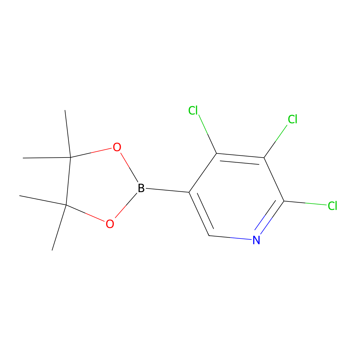 2,3,4-Trichloropyridine-5-boronic acid pinacol ester molecular structure, CAS 2121514-82-5
