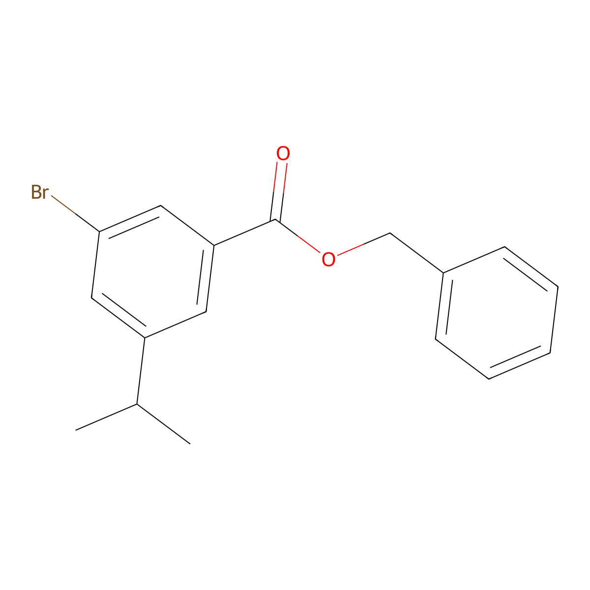 Benzyl 3-bromo5-isopropylbenzoate molecular structure, CAS 2121514-84-7