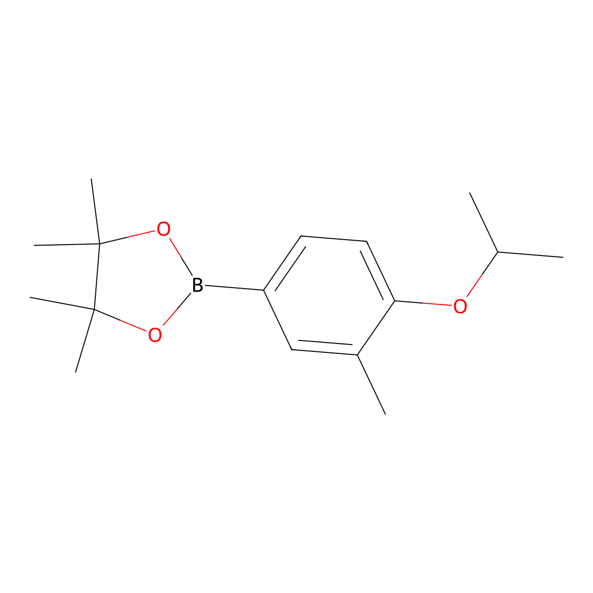 4-Isopropoxy-3-methylphenylboronic acid pinacol ester molecular structure, CAS 2121514-93-8