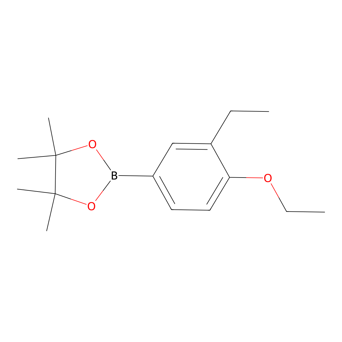 4-Ethoxy-3-ethylphenylboronic acid pinacol ester molecular structure, CAS 2121514-94-9