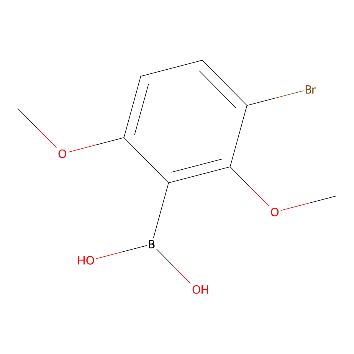 3-Bromo-2,6-dimethoxyphenylboronic acid molecular structure, CAS 2121515-00-0