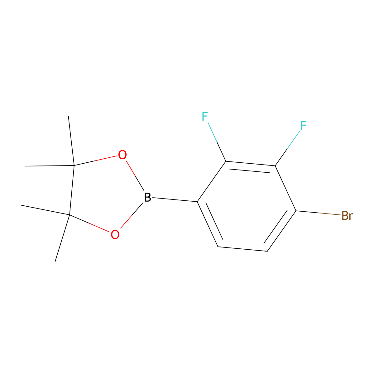 4-Bromo-2,3-difluorophenylboronic acid pinacol ester molecular structure, CAS 2121515-07-7