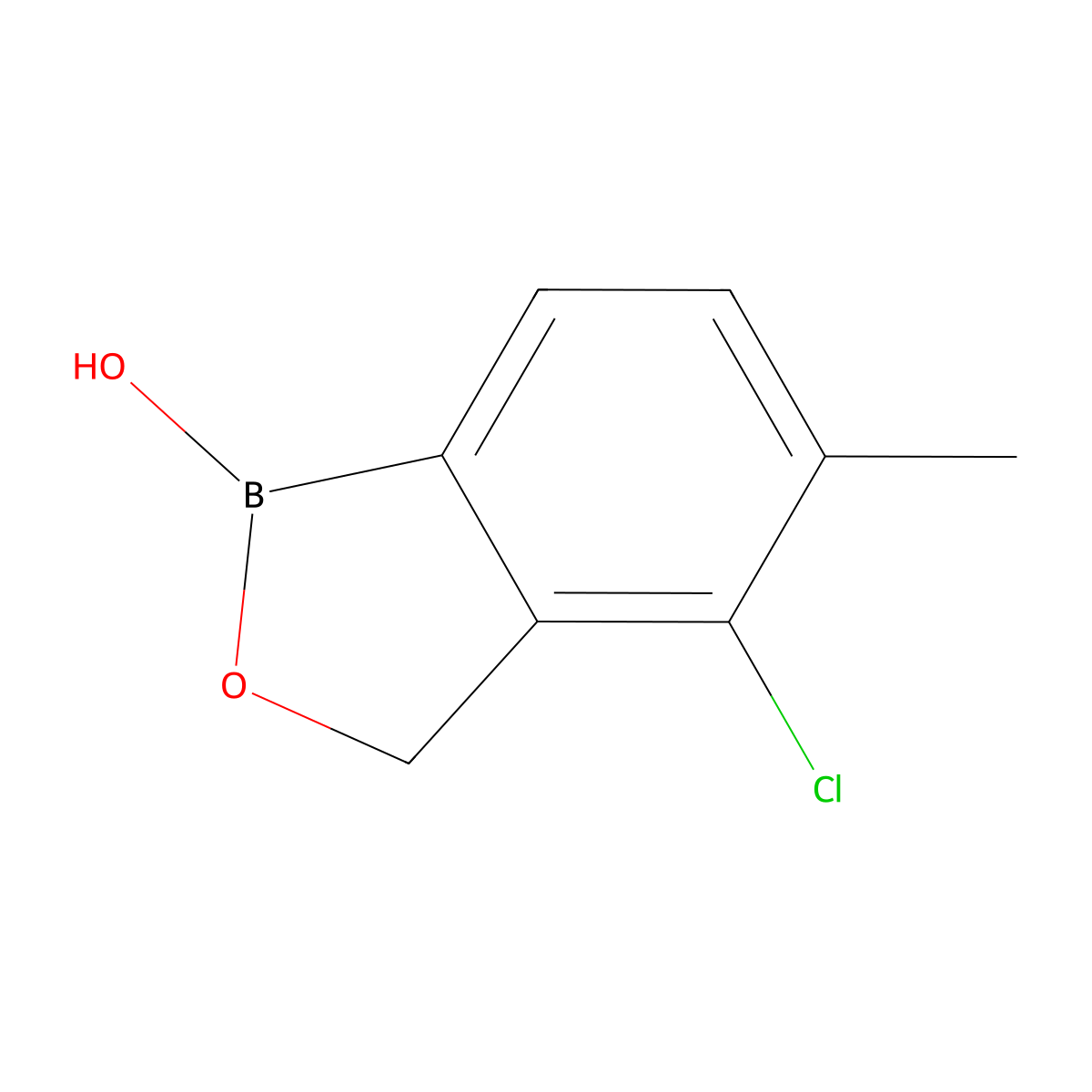 4-Chloro-5-methyl-1,3-dihydro-2,1-benzoxaborol-1-ol molecular structure, CAS 2121515-09-9