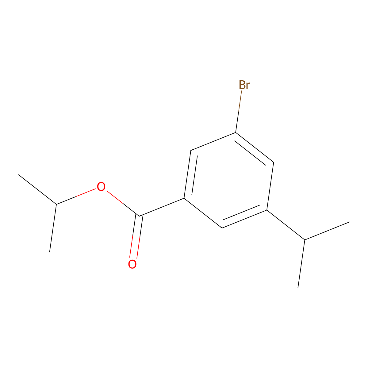 Propan-2-yl 3-bromo-5-isopropylbenzoate molecular structure, CAS 2121515-29-3