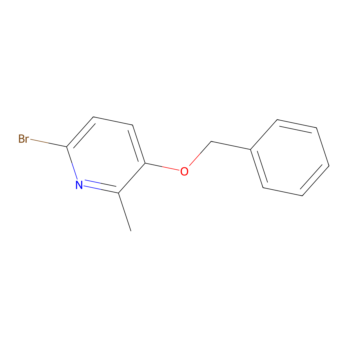3-(Benzyloxy)-6-bromo-2-methylpyridine molecular structure, CAS 2121515-33-9