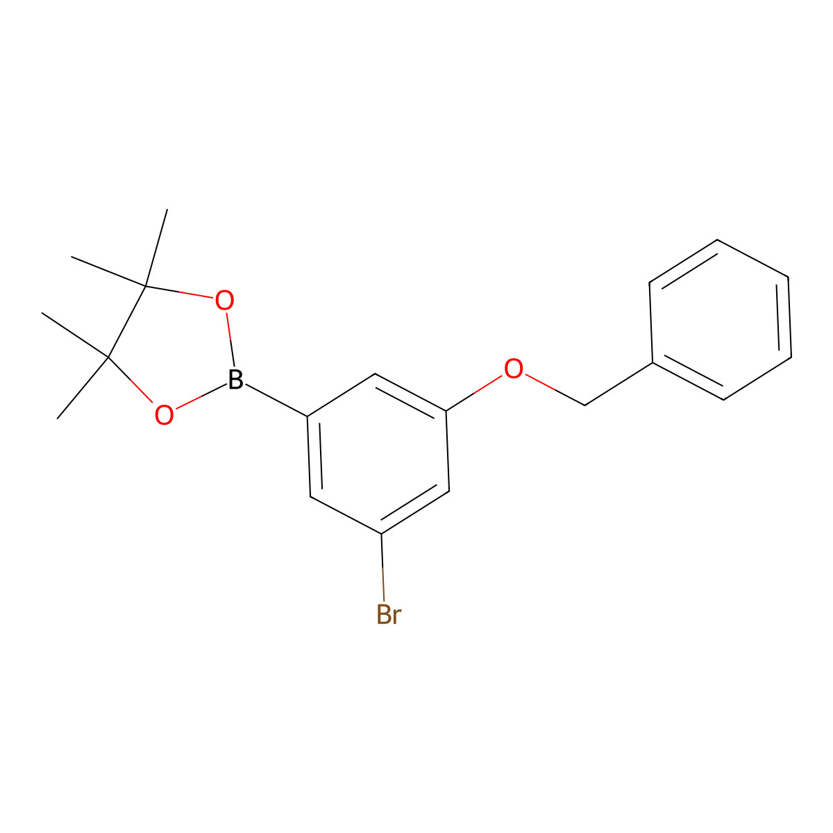 3-(Benzyloxy)-5-bromophenylboronic acid pinacol ester molecular structure, CAS 2121515-34-0