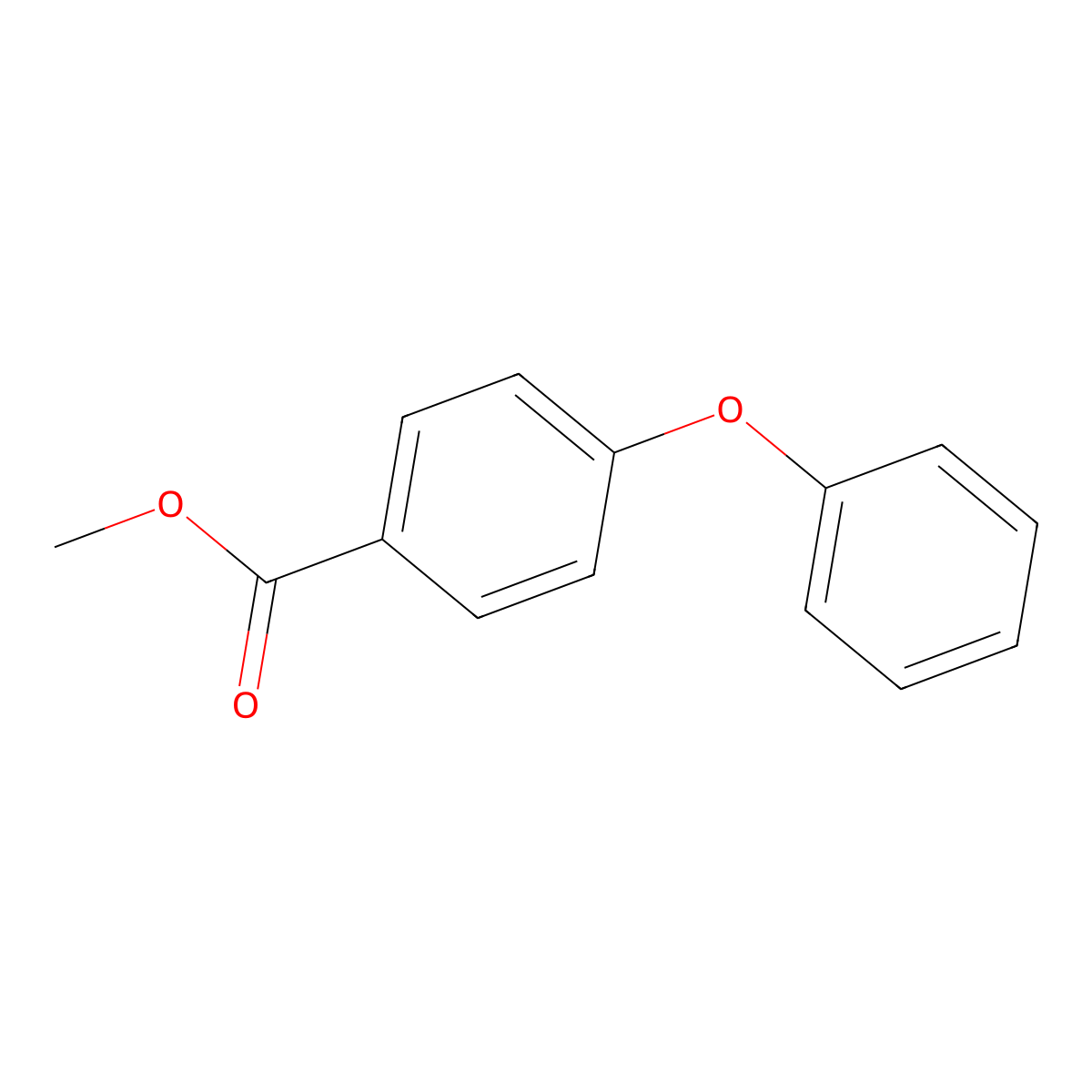 Methyl 4-phenoxybenzoate molecular structure, CAS 21218-94-0