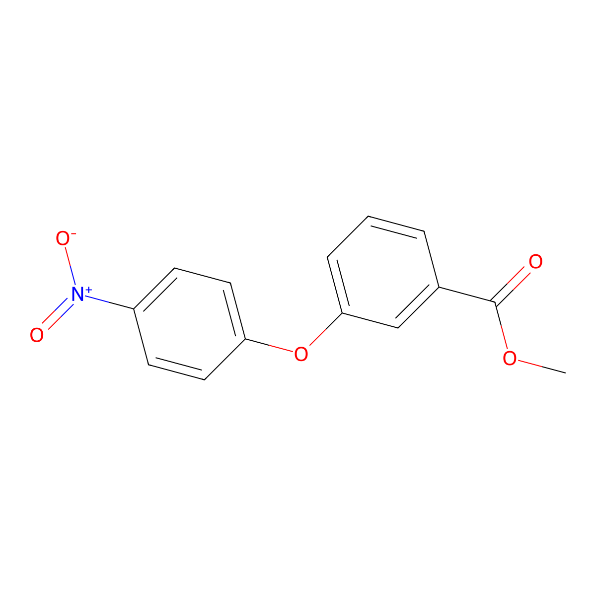 Methyl 3-(4-nitrophenoxy)benzoate molecular structure, CAS 212189-48-5