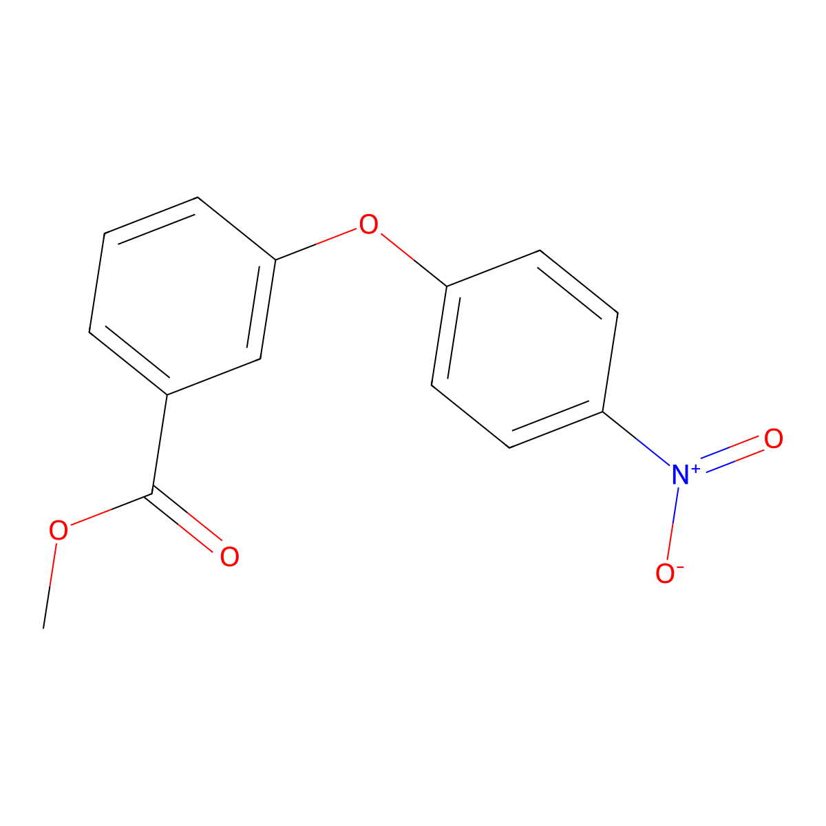 Methyl 3-(4-nitrophenoxy)benzoate molecular structure, CAS 212189-48-5