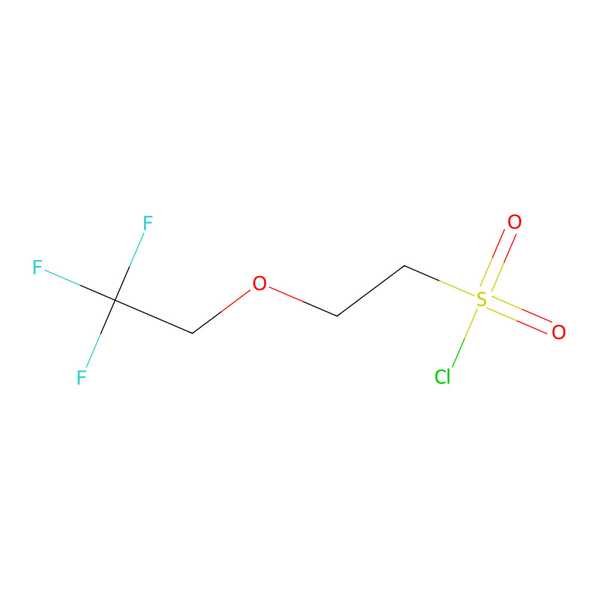 2-(2,2,2-Trifluoroethoxy)ethane-1-sulfonyl chloride molecular structure, CAS 212190-18-6