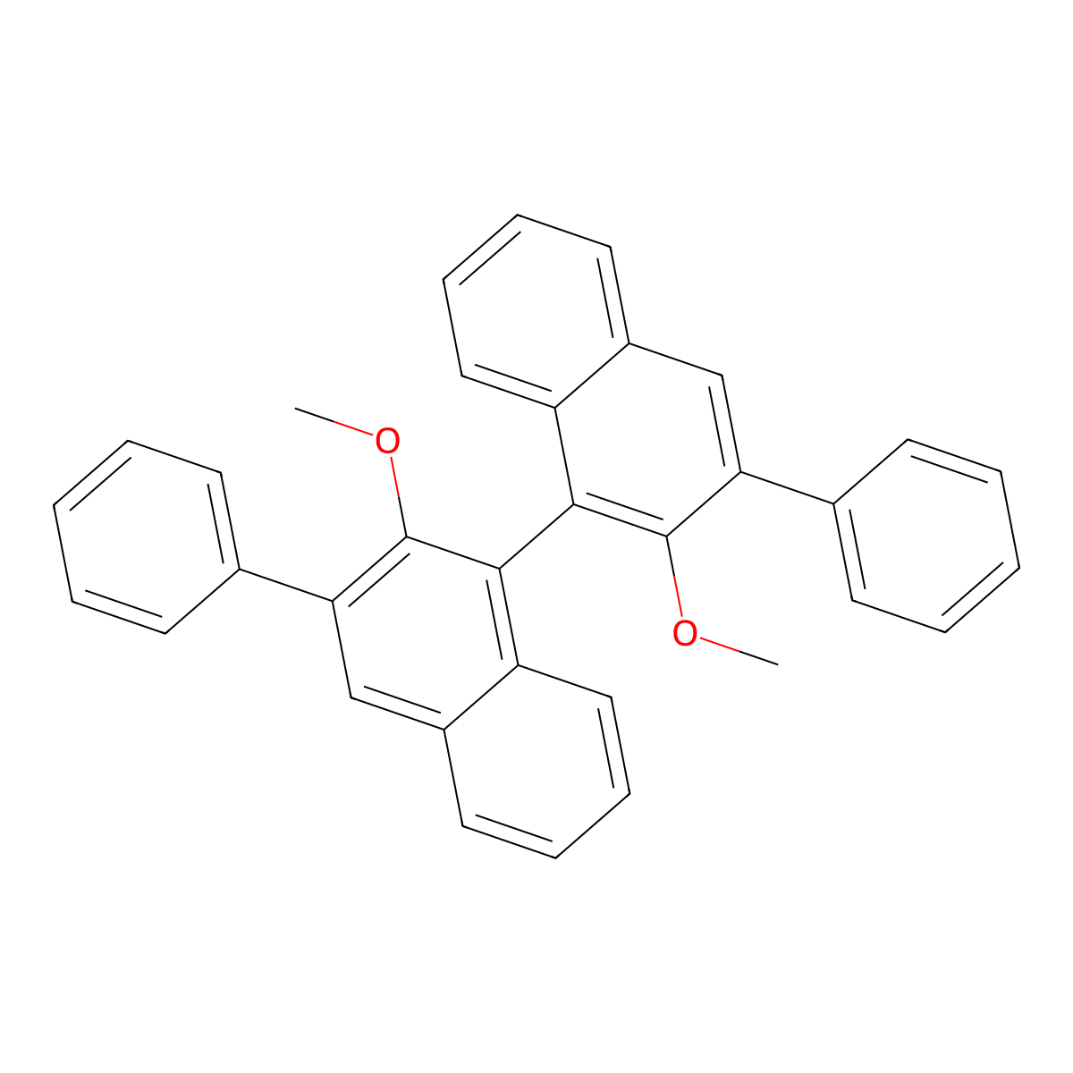 (S)-2,2'-Dimethoxy-3,3'-diphenyl-1,1'-binaphthalene molecular structure, CAS 212191-84-9