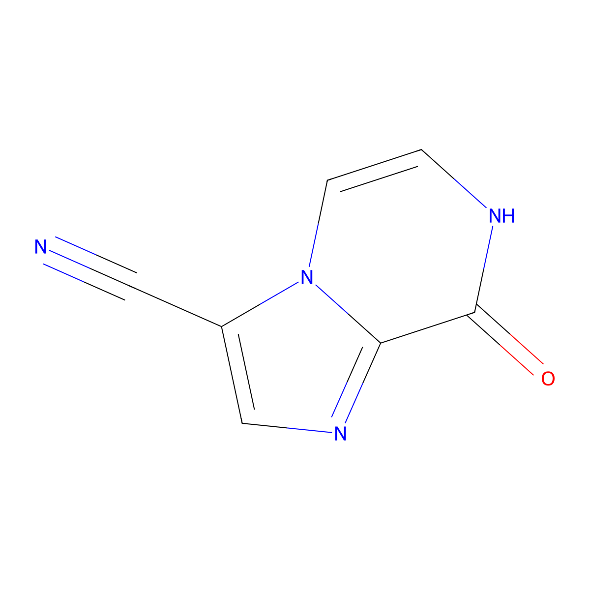 8-oxo-7H,8H-imidazo[1,2-a]pyrazine-3-carbonitrile molecular structure, CAS 2121927-57-7