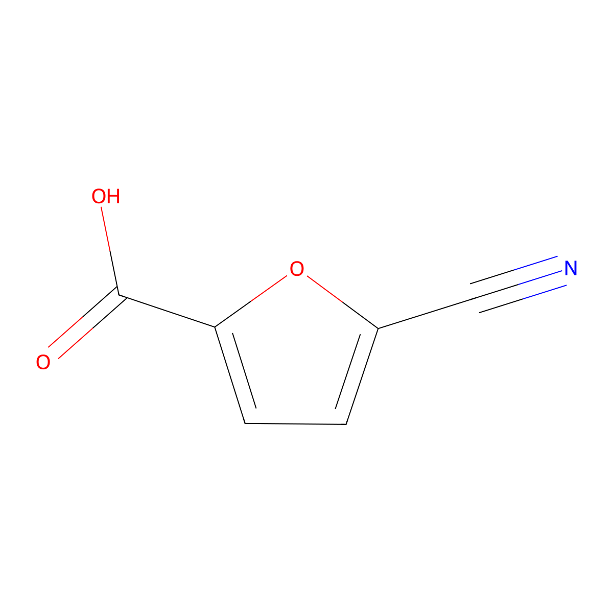 5-cyanofuran-2-carboxylic Acid molecular structure, CAS 212197-74-5