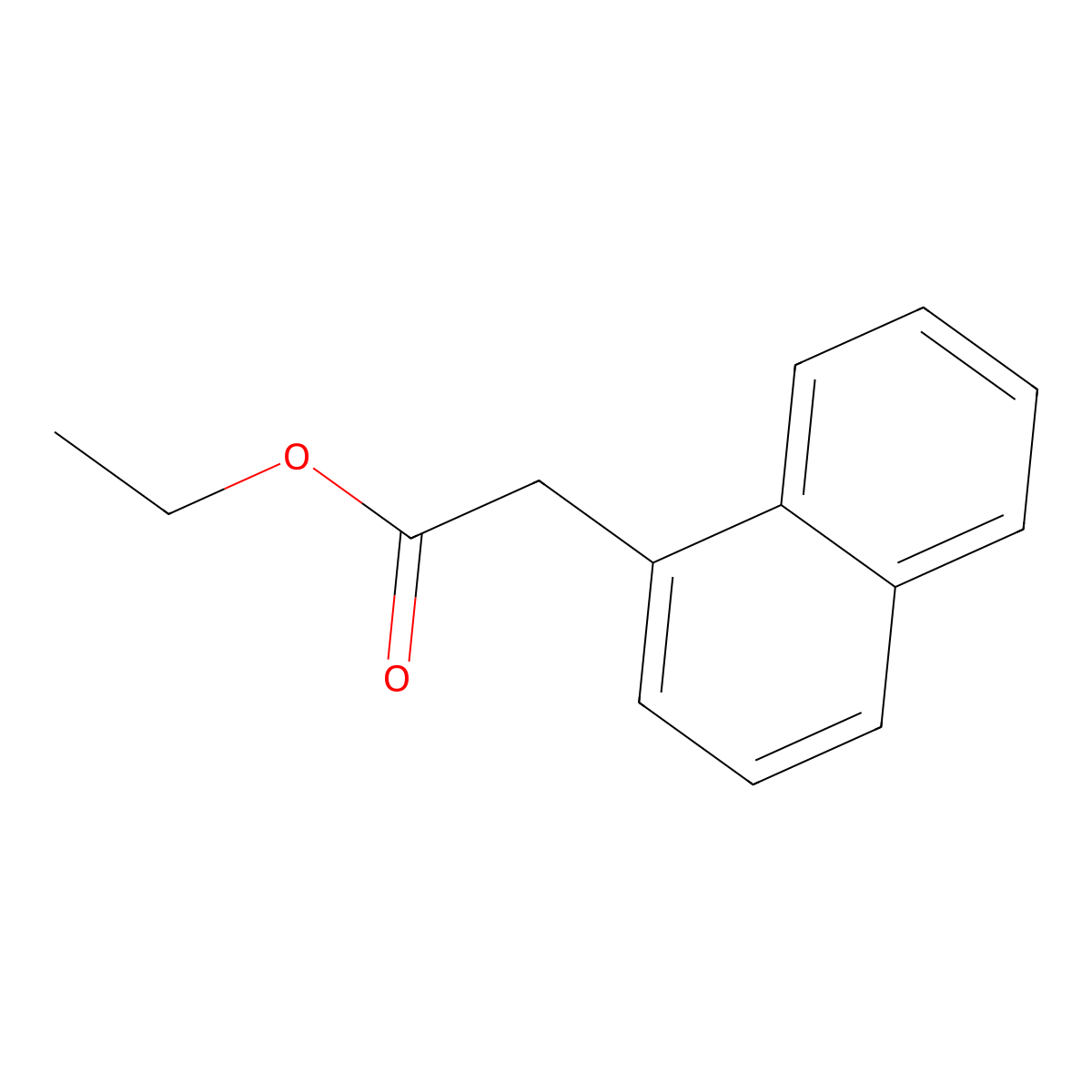 alpha-Naphthaleneacetic acid, ethyl ester molecular structure, CAS 2122-70-5