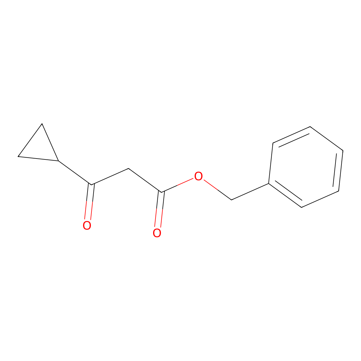 Benzyl 3-cyclopropyl-3-oxopropanoate molecular structure, CAS 212200-57-2