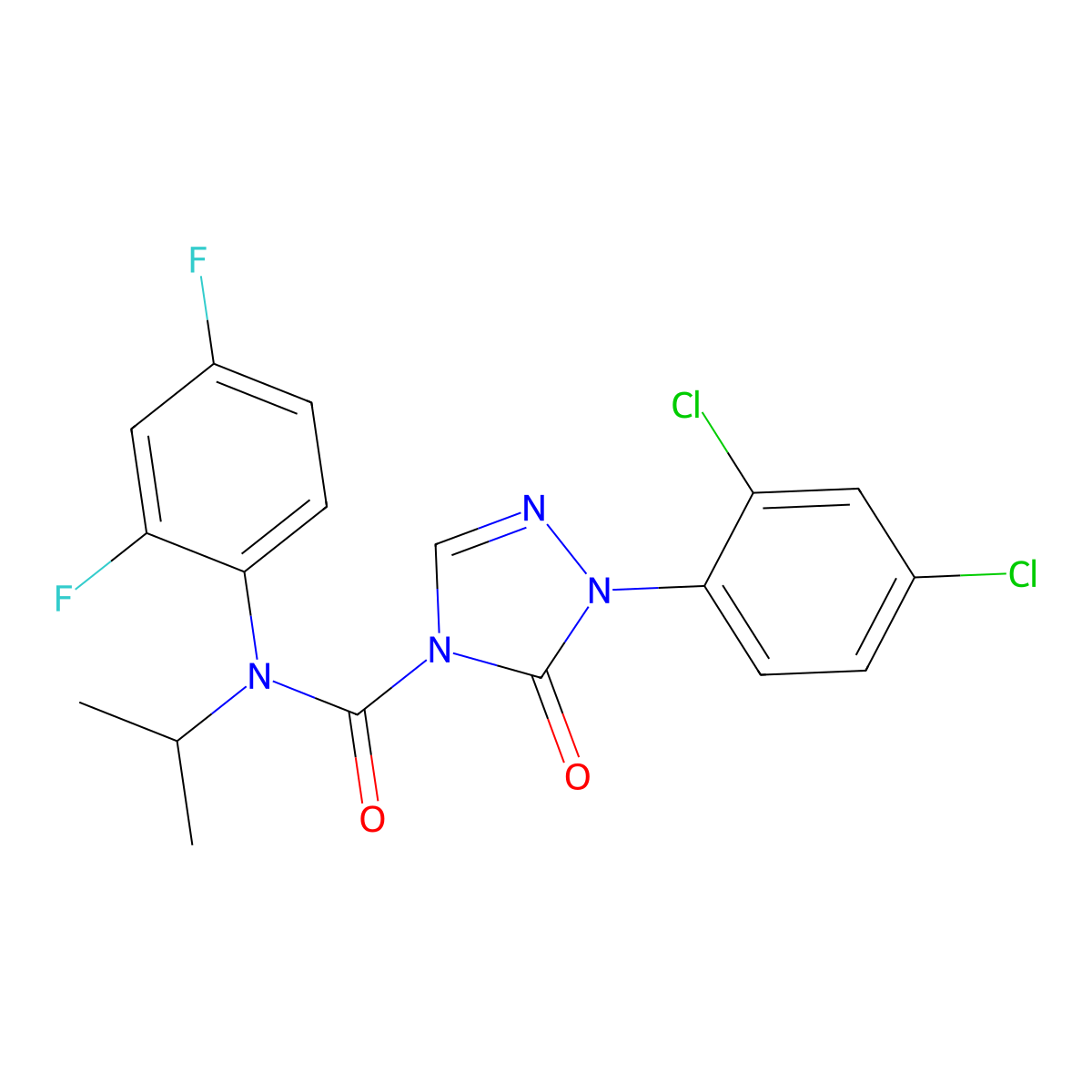 Ipfencarbazone molecular structure, CAS 212201-70-2