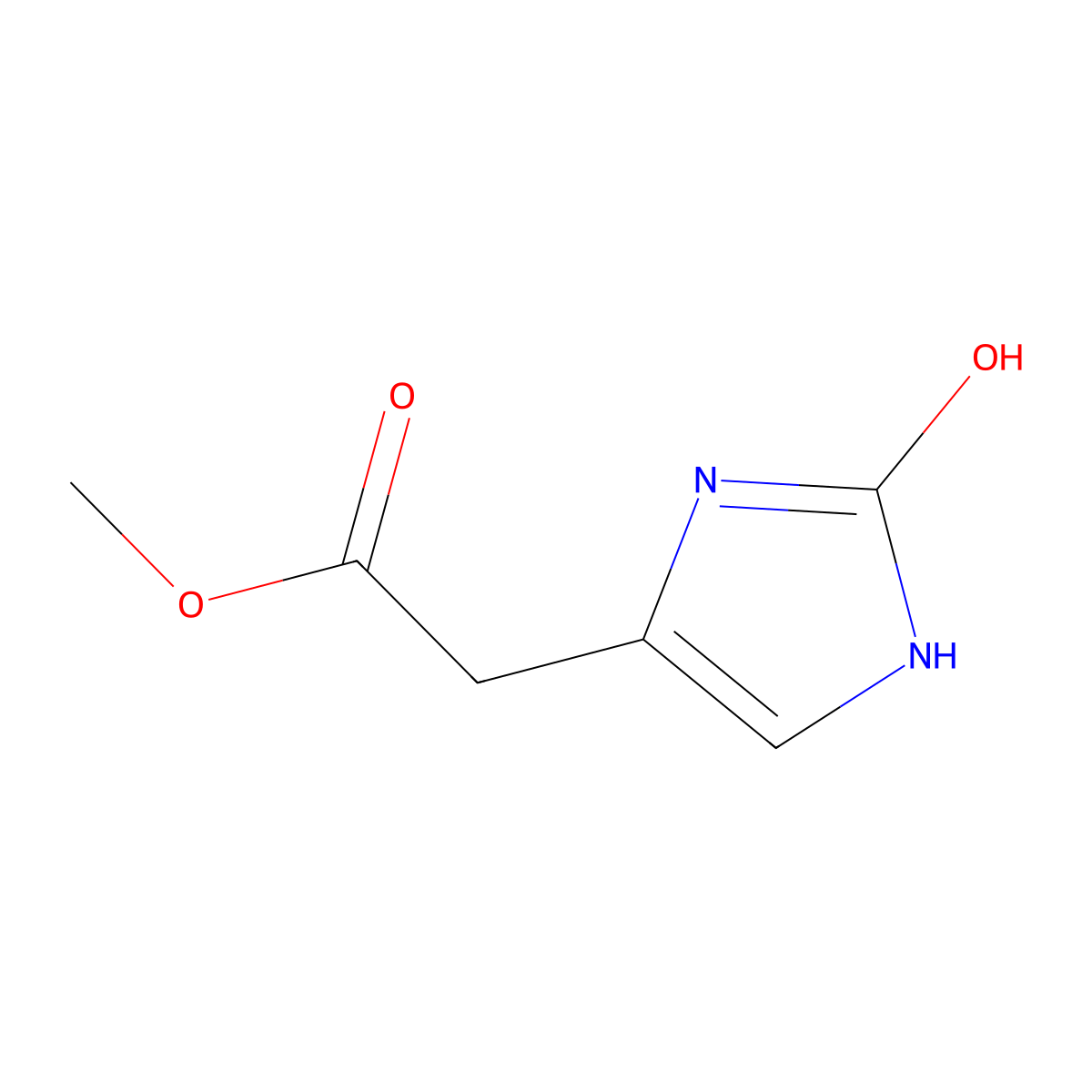 methyl 2-(2-oxo-2,3-dihydro-1H-imidazol-4-yl)acetate molecular structure, CAS 2122035-39-4