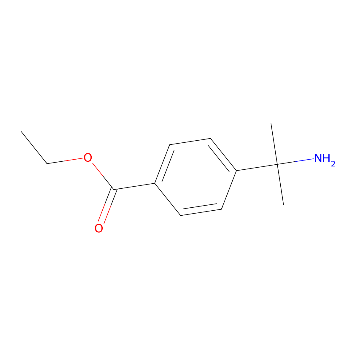 Ethyl 4-(2-aminopropan-2-yl)benzoate molecular structure, CAS 2122045-72-9