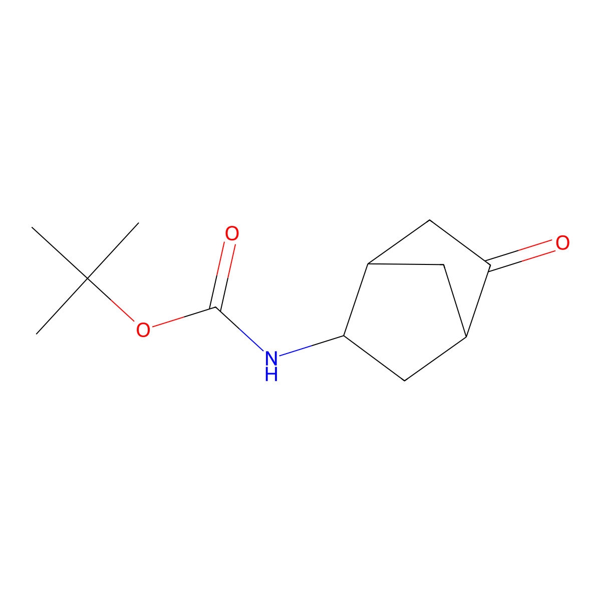 tert-butyl N-{5-oxobicyclo[2.2.1]heptan-2-yl}carbamate molecular structure, CAS 2122062-26-2