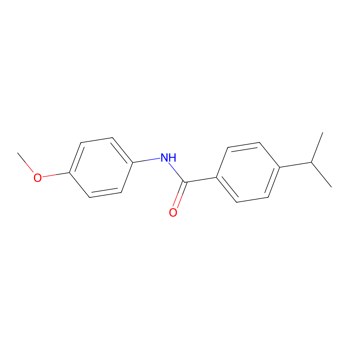 N-(4-methoxyphenyl)-4-propan-2-ylbenzamide molecular structure, CAS 212209-98-8