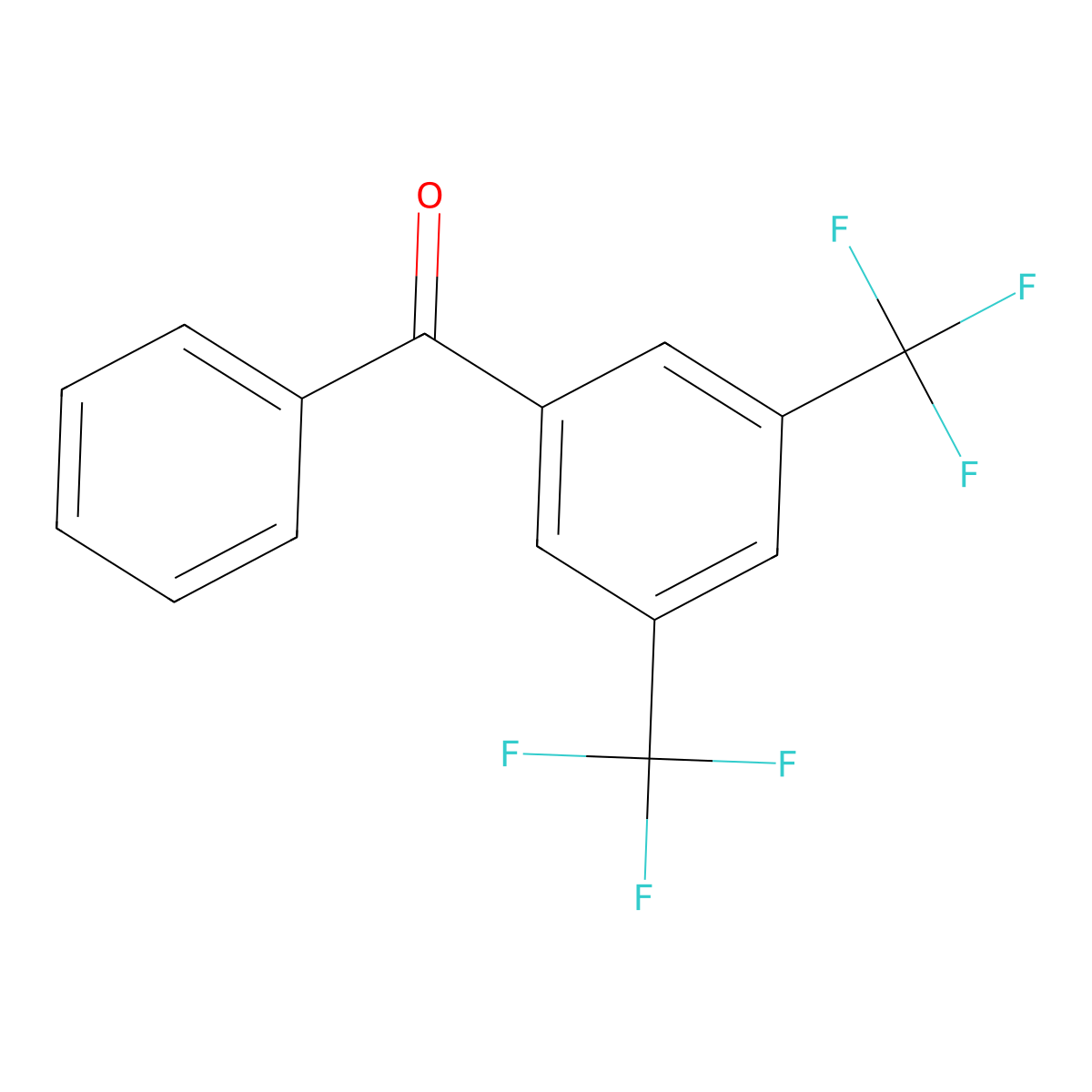 3,5-Bis(trifluoromethyl)benzophenone molecular structure, CAS 21221-93-2