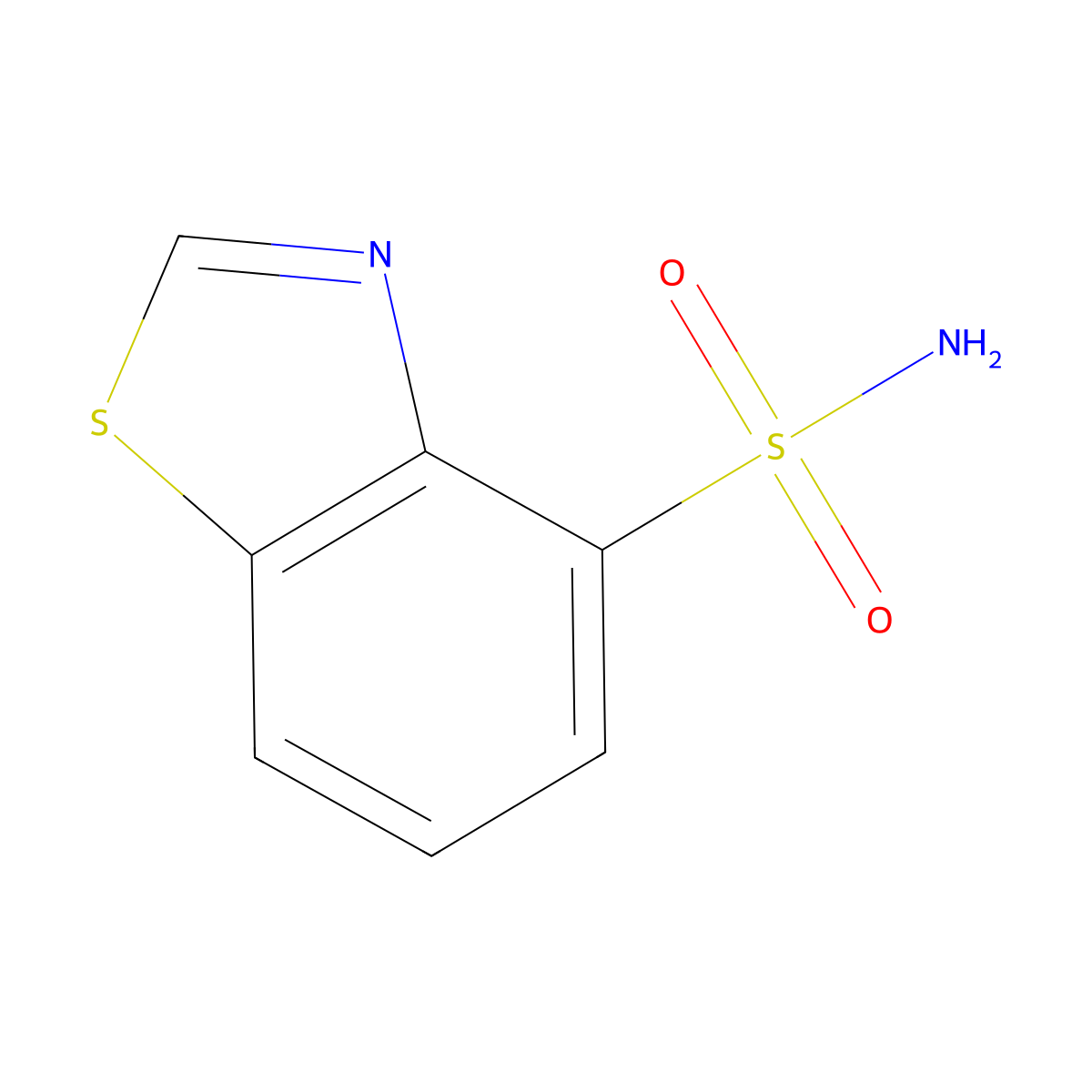 1,3-Benzothiazole-4-sulfonamide molecular structure, CAS 2122108-82-9