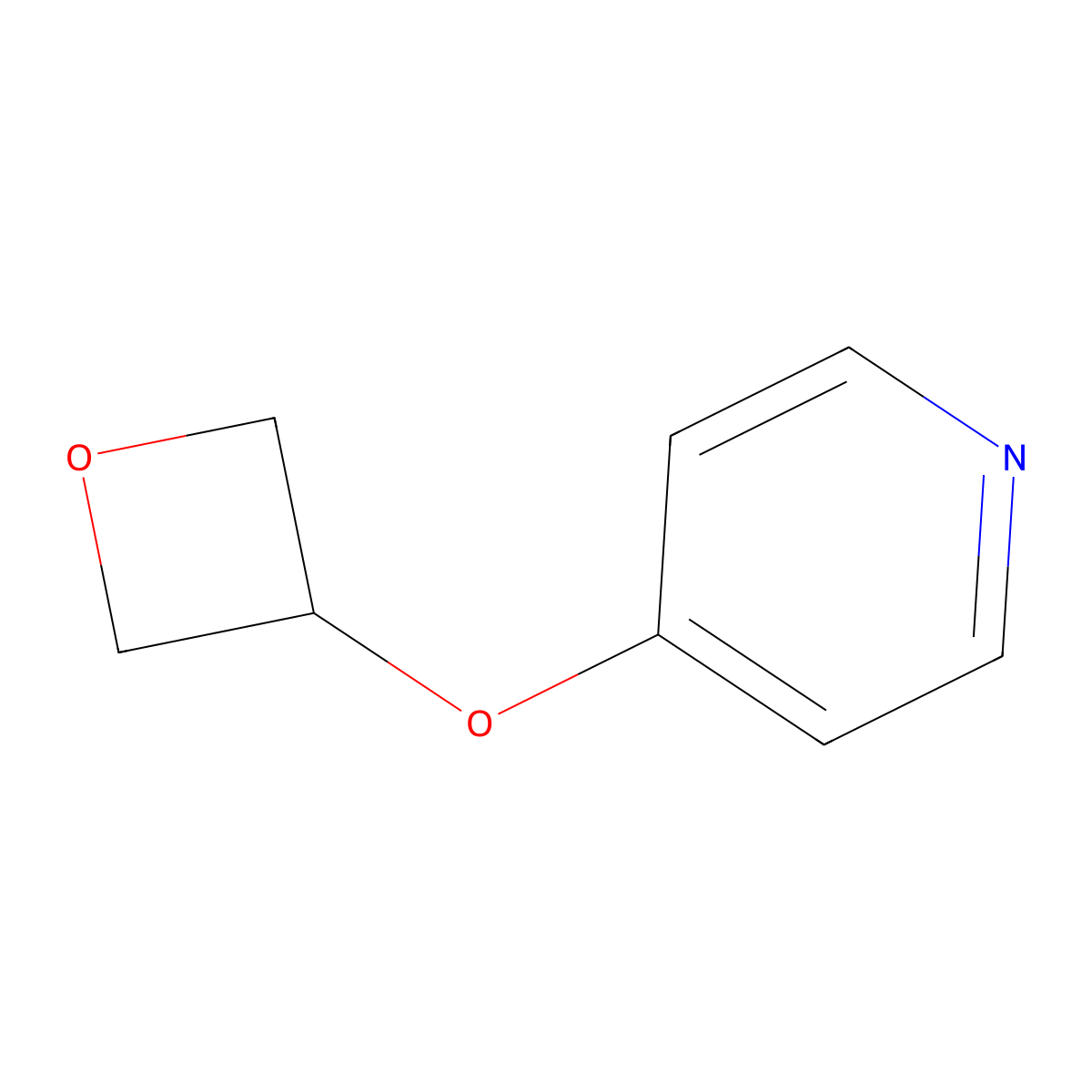 4-(Oxetan-3-yloxy)pyridine molecular structure, CAS 2122194-79-8