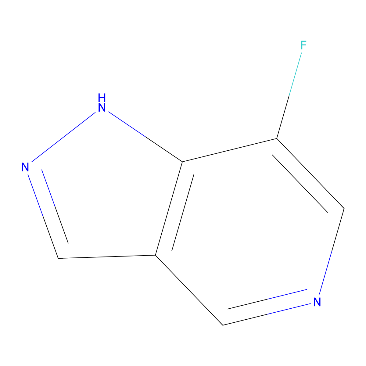 7-Fluoro-1H-pyrazolo[4,3-c]pyridine molecular structure, CAS 2122196-68-1