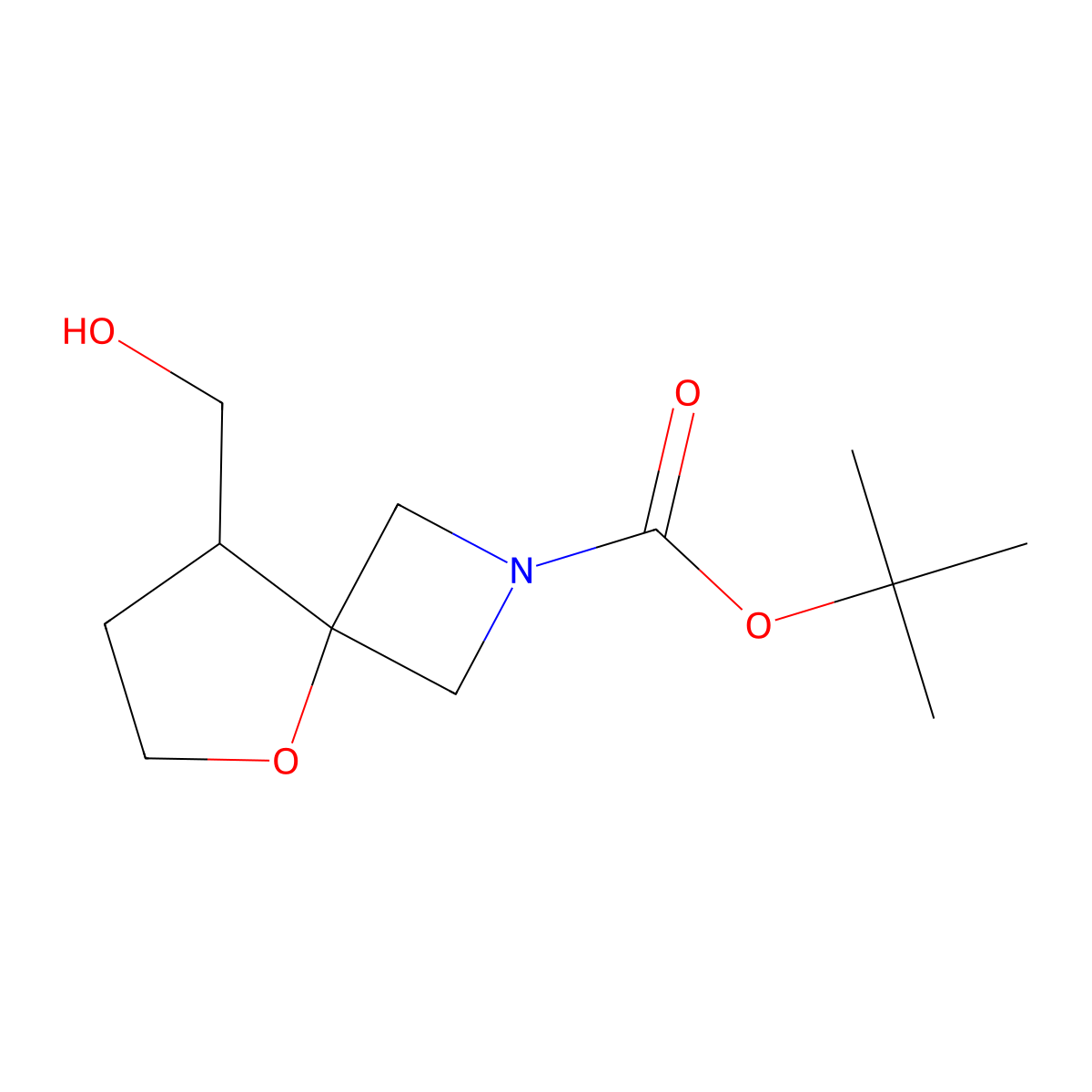 Tert-Butyl 8-(Hydroxymethyl)-5-Oxa-2-Azaspiro[3.4]Octane-2-Carboxylate molecular structure, CAS 2122197-01-5