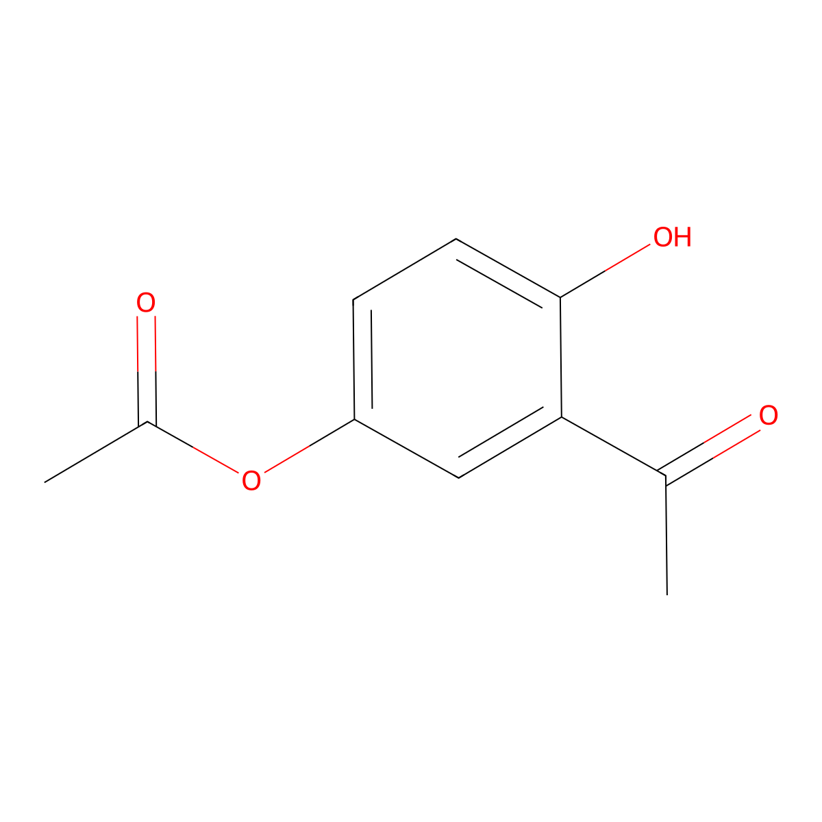 3-Acetyl-4-hydroxyphenyl acetate molecular structure, CAS 21222-04-8