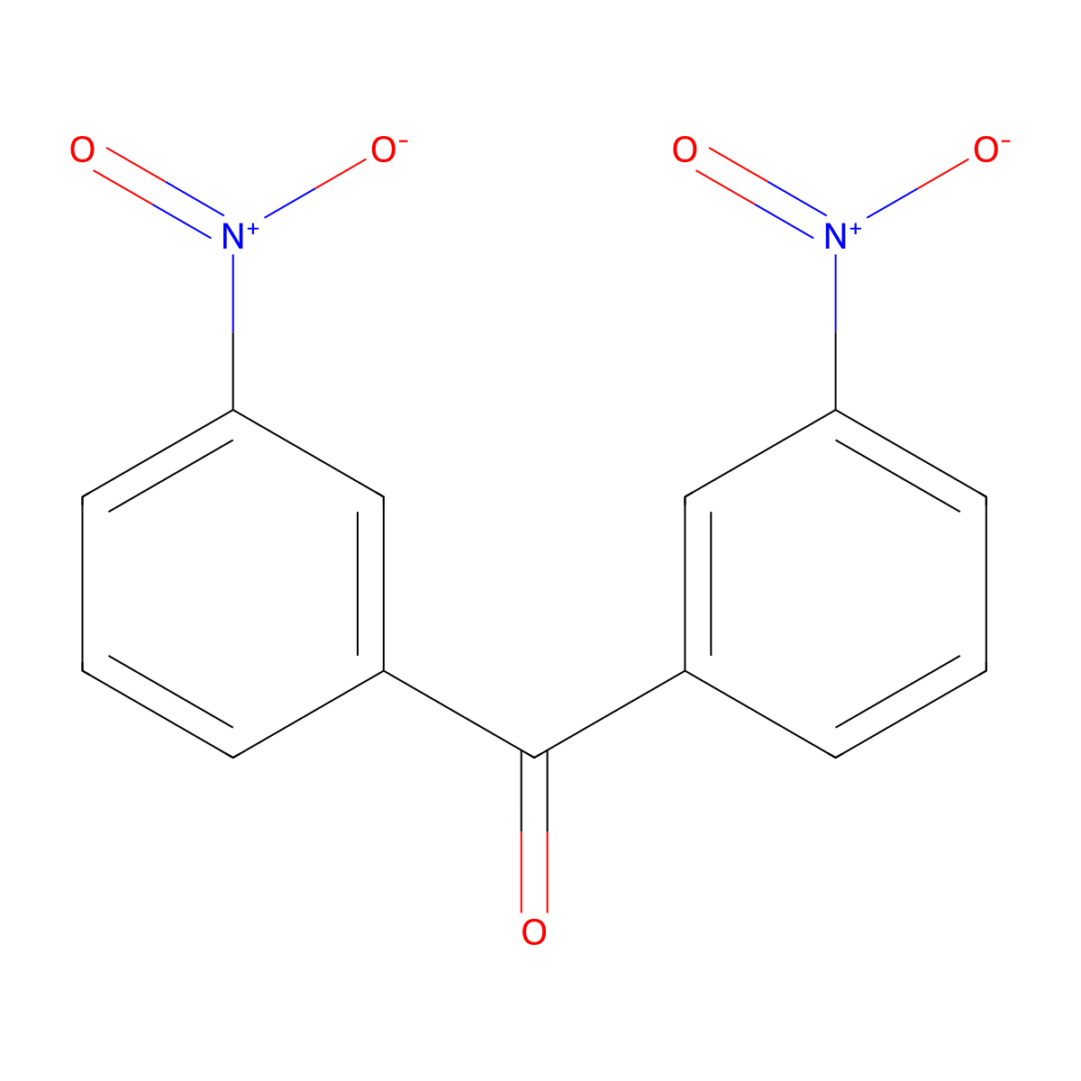 3,3'-Dinitrobenzophenone molecular structure, CAS 21222-05-9