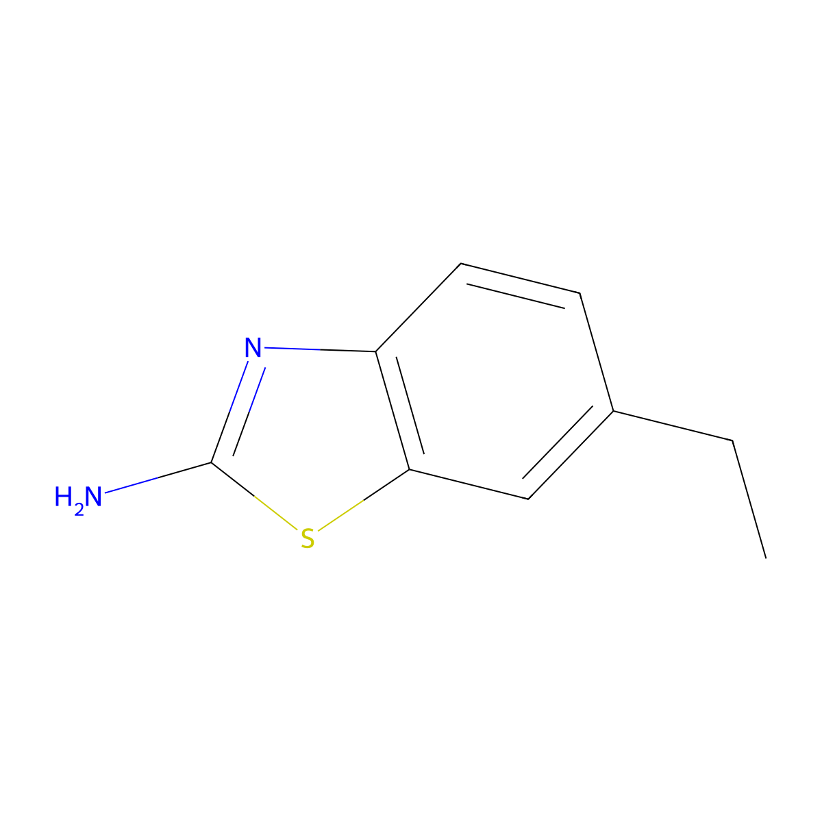6-Ethyl-1,3-benzothiazol-2-amine molecular structure, CAS 21224-16-8
