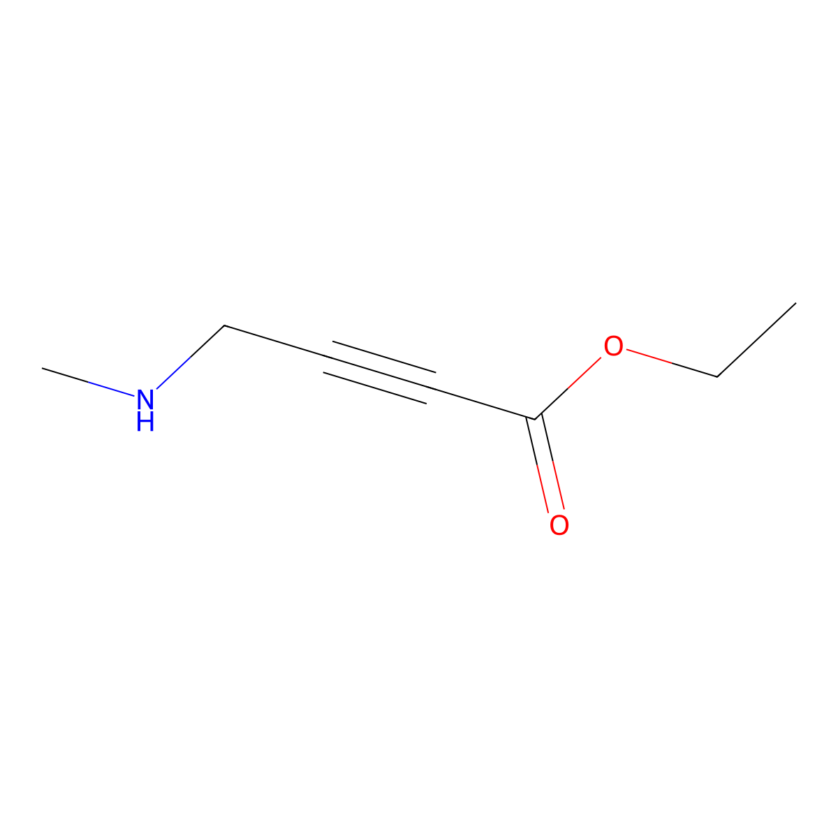 Ethyl 4-(methylamino)but-2-ynoate molecular structure, CAS 2122423-47-4