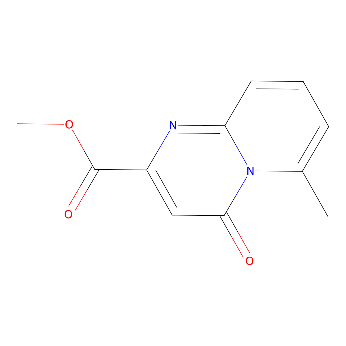 6-Methyl-4-oxo-4H-pyrido[1,2-a]pyrimidine-2-carboxylic acid methyl ester molecular structure, CAS 2122461-94-1